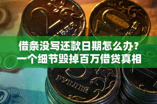 北京借条没写还款日期怎么办？一个细节毁掉百万借贷真相