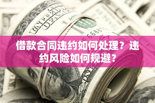 北京借款合同违约如何处理？违约风险如何规避？