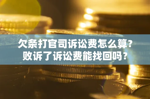 北京欠条打官司诉讼费怎么算？败诉了诉讼费能找回吗？