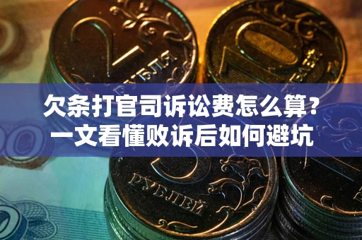 北京欠条打官司诉讼费怎么算？一文看懂败诉后如何避坑